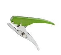 Perforadora circular de mano, perforadora de metal ajustable de 3 a 10 mm para tarjetas de identificación, fotos, muebles, plata y verde