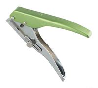 Perforadora circular de mano, perforadora redonda de 3 a 10 mm para tarjetas de identificación de papel, fotos, perforadora manual de metal con 8 tamaños (3/4/5/6/7/8/9/10 mm), plateado y verde (10 mm