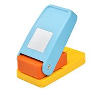 Perforadora cuadrada de 1.5 pulgadas para manualidades, perforadora de papel hecha a mano para manualidades, tarjetas de álbumes de recortes, tarjetas de bricolaje, color caramelo al azar de 1.5 x 1.5