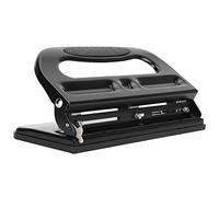 Perforadora de 3 Orificios Perforadora de Escritorio Ajustable Punzonadora Manual Suministros de Oficina 9633 Potente Cabezal Perforador Capacidad de 30 Hojas Espaciado Ajustable