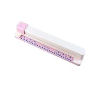 Perforadora De 30 Agujeros - ABS 37x6.5x6.2cm | Capacidad 5 Hojas Herramienta Portátil Ajustable | Máquina De Perforación Manual Para Oficina Escuela Agenda