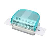 Perforadora de 6 agujeros, perforadora de papel transparente, archivadores a granel, punzonadora manual para cuadernos personalizados A4 30 agujeros A5 20 agujeros B5 26 agujeros (verde