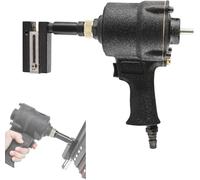 Perforadora de agujeros industrial, diámetro ajustable para una fabricación eficiente de puertas y ventanas de metal, pistola perforadora neumática