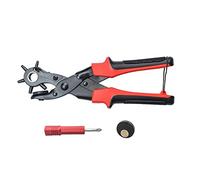 Perforadora de cinturón for cuero, for, Alicate perforador, Herramienta perforación giratoria 6 agujeros redondos