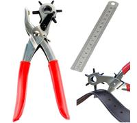 Perforadora de Cuero,2 piezas Sacabocados para Cuero,Agujeros Cinturon,Sacabocados,Punzón de Cinturón,Sacabocados Cuero Agujeros de Cinturon,Maquina para Perforar Tarjetas