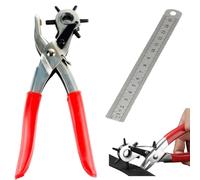 Perforadora de Cuero, 2 piezas Sacabocados para Cuero,Agujeros Cinturon,Sacabocados,Punzón de Cinturón,Sacabocados Cuero Agujeros de Cinturon,Maquina para Perforar Tarjetas
