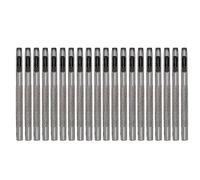 Perforadora de cuero de 20 piezas, herramienta profesional de perforación hueca de cuero y acero al carbono para junta de cuero, cinturón, tela, papel y plástico (3.5mm)