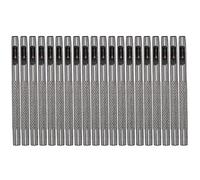 Perforadora de cuero de 20 piezas, herramienta profesional de perforación hueca de cuero y acero al carbono para junta de cuero, cinturón, tela, papel y plástico (4mm)
