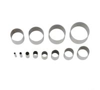 Perforadora de cuero, juego de 12 perforadoras huecas con caja de almacenamiento, perforadora redonda de acero inoxidable de 2 a 14 mm para manualidades de cinturón de cuero