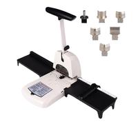 Perforadora de esquinas 6 en 1, cortadora manual con 6 troqueles, depósito de recolección de polvo, cortador multiángulo, capacidad de 100 hojas, perforadora resistente