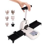 Perforadora de esquinas redondeadas 6 en 1, cortadora de papel con modos de corte redondeado/biselado y perforado/semicírculo, perforadora para proyectos DIY con placa de posicionamiento