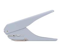 Perforadora de hongos A4 Capacidad de 6 hojas Perforadora de hojas sueltas Máquina perforadora de papel de baja fuerza Perforadora manual(Gris)