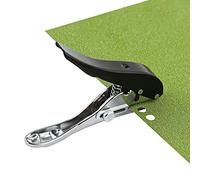 Perforadora de Papel, 8mm Perforadora Solo Orificio Mano con Mango de Agarre Resistente Perforadora de Metal con Escala Ajustable para Manualidades Etiquetas Boletos Cuadernos Tarjetas (Negro)