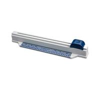 Perforadora de Papel A4 Ajustable, Bolsa de 30 Agujeros para Escritorio, Hoja Suelta de Metal de Plástico, Perforadora Manual para La Escuela, Azul, Individual