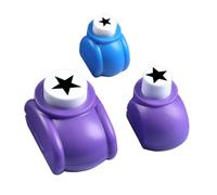 Perforadora de papel - ABS + acero inoxidable, 2,36 x 1,65 x 1,69 pulgadas, perforadora de manualidades, diseño en forma de estrella, herramienta de repujado portátil, perforadora creativa para