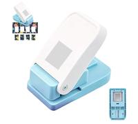 Perforadora de papel cuadrada de 1 x 0.8 pulgadas, perforadora de papel cuadrada portátil para manualidades, álbumes de recortes, perforadora de papel hecha a mano para manualidades, álbumes de