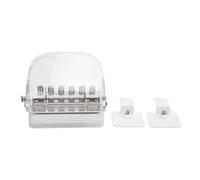 Perforadora de papel de 6 agujeros, perforadora de papel Manual resistente con cubierta transparente para documentos A4 B5 A5, Material ABS 30 26 20 agujeros