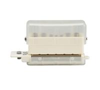 Perforadora de Papel de 6 Orificios, Perforadora de Papel de Hojas Sueltas para álbum de Recortes de Cuaderno A4 A5 B5, Capacidad de 2 Hojas, Diámetro del orificio: 5,5 Mm (Transparente)