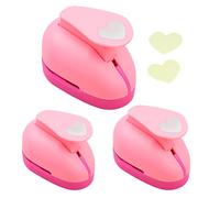 Perforadora De Papel En Forma De Corazón - Juego De 3 Piezas Herramienta Segura Y Suave | Perforadora De Formas - Para Scrapbooking, Manualidades, Vacaciones, Hogar, Interior, Adultos, Niños Y Amigos