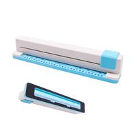 Perforadora de papel - Herramienta de elaboración de encuadernación tipo empuje de 30 orificios | Máquina organizadora de documentos de hojas sueltas | Capacidad de 5 hojas para cuaderno, álbum de rec