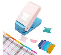 Perforadora de papel para pestañas, para cuadernos, calendarios, planificadores o álbumes para pestañas de álbumes de recortes, diarios basura, pestañas de la Biblia, diciembre diario, insertos de