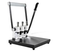 Perforadora de papel y cortador de guillotina de 3 orificios de alta resistencia, taladro de 5 mm para oficina y hogar, recortadora de papel de precisión, herramienta eficiente para manualidades con p
