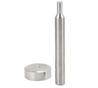 Perforadora de remaches, herramienta de ajuste de fijación de doble cara de 6mm, kit de instalación de botones de artesanía de cuero profesional, varilla de acero inoxidable y