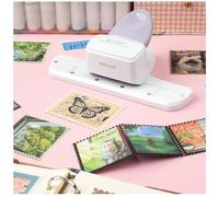 Perforadora de sellos - Perforadora de borde ajustable para sellos postales, tiras de película, perforadora de papel con forma de sello, perforadora decorativa para álbumes de recortes, tarjetas de
