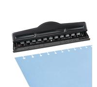 Perforadora de Setas 11 Agujeros, Perforadora de Papel con Marca de Posicionamiento para Cuadernos Recargables, Perforadoras para Encuadernación Planificadores Felices Adecuada para Papel A4 A5 A6