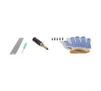 Perforadora de tornillo, herramienta perforadora ajustable de cuero japonés con 6 puntas (1,5-4 mm), mango de latón y madera para cuero, papel, goma, plástico