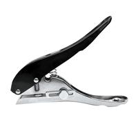 Perforadora de un solo agujero - Perforadora de mano resistente para tarjetas, plástico, cartón, herramienta de bricolaje, agujeros de 8 mm (negro)