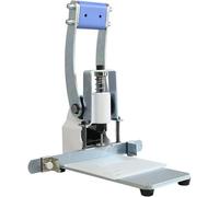 Perforadora de un solo orificio de alta resistencia, perforadora manual de papel y plástico de 250 hojas con regla de posicionamiento, para papel normal, etiquetas, marcapáginas, encuadernación 10MM