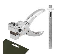 Perforadora en Forma de Ranura en T, Agujeros para Colgar de Mano, Cortador de Agujeros para avión/Mariposa para Papel de Polipiel, Bolsa de plástico, Tarjeta de PVC