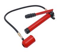 Perforadora hidráulica de 80 kN con 1/2", 3/4", 1-1/4", 1-1/4", 1-1/2", 2", apertura de 22,5 mm-61,5 mm, bomba de mano de acero, herramienta de perforación de cilindro, bomba hidráulica manual (rojo)