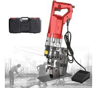 Perforadora hidráulica eléctrica, excavadora de agujeros de metal de mano con múltiples troqueles para una perforación eficiente en varios materiales