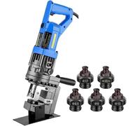 Perforadora Hidráulica Eléctrica, Perforadora de metal de Φ1/4"-4/5", perforación rápida, for acero, hierro, aluminio, cobre, acero for canales(Anglesteel,110V)