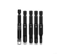 Perforadora hueca para máquina eléctrica con adaptador de vástago hexagonal, eficaz para cuero, cartón, goma y materiales suaves (5 unidades de 3 a 7 mm)