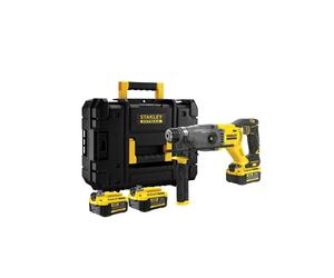 Perforadora inalámbrica - 18V - STANLEY FATMAX V20 - SFMCH900M22-QW - Sin escobillas - 2 baterías de 2 Ah + cargador de 2 A