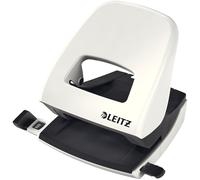Leitz NeXXt 50081001 - Perforadora (2 agujeros), 30 hojas de capacidad, Blanco,