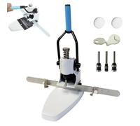 Perforadora Manual De Un Solo Orificio For Trabajo Pesado, Capacidad De 300 Hojas Con Agujas De Taladro De 3 Mm/4 Mm/8 Mm Y Regla De Posicionamiento Móvil, For El Hogar, La Escuela