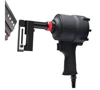 Perforadora neumática industrial, herramienta perforadora de metal de 3,2-8 mm con silenciador de escape, cabezal de sujeción con rotación de 360°, perforadora neumática, pistola de punzonado(8mm)
