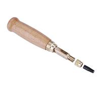 Perforadora perforadora de tornillo de cuero perforadora para cinturones banda de reloj mango de madera de ojales de cuero de tornillo