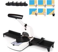 Perforadora Redondeadora De Esquinas 6 En 1, Cortadora Manual De Papel Con Capacidad For 100 Hojas, Con Orificios De 6 Mm (R3,5 Mm, R6 Mm Y R10 Mm), Esquinas Redondeadas Y Semicírculo