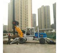 Perforadora rotativa móvil compacta para obras de construcción, plataforma de perforación de cimientos para proyectos de ingeniería civil y infraestructura urbana