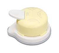 Perforadora y cortadora de esquinas 4 en 1, herramienta multiángulo para redondear esquinas de papel con caja de recortes extraíble para hacer tarjetas, álbumes de recortes, (Amarillo)