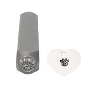 Perforadores de acero portátiles con estuche protector para estudios de joyería, resistente a la corrosión, fácil de usar, sello para hacer joyas