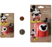 Perforadores de papel pequeños y grandes de Disney Craft con el logotipo de Mickey Mouse (2 perforadores) (importación de Japón)