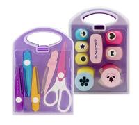 Perforadores para manualidades con papel,Perforadoras para manualidades con papel, Juego de agujeros para perforación artesanal para niños, Juego de máquinas de repujado ligeras para niños, divertidos