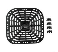 Perforated Crisper Plate 23x24cm Even Cooking(1 * Air Fryer Grill Pan) | para premium carbon steel, non-stick coating, fits 23cm , roast chicken steak veggies, para durable long-life