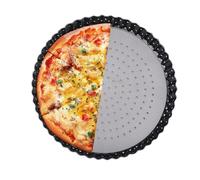 Perforated Pizza Pan - Acero sin tick, Good Thermal Conduction, Removable Bottom Multifunctional Baking | Family Meals, Home Kitchen, Afternoon Tea, Night, Oven, Cooking, Party Supplies